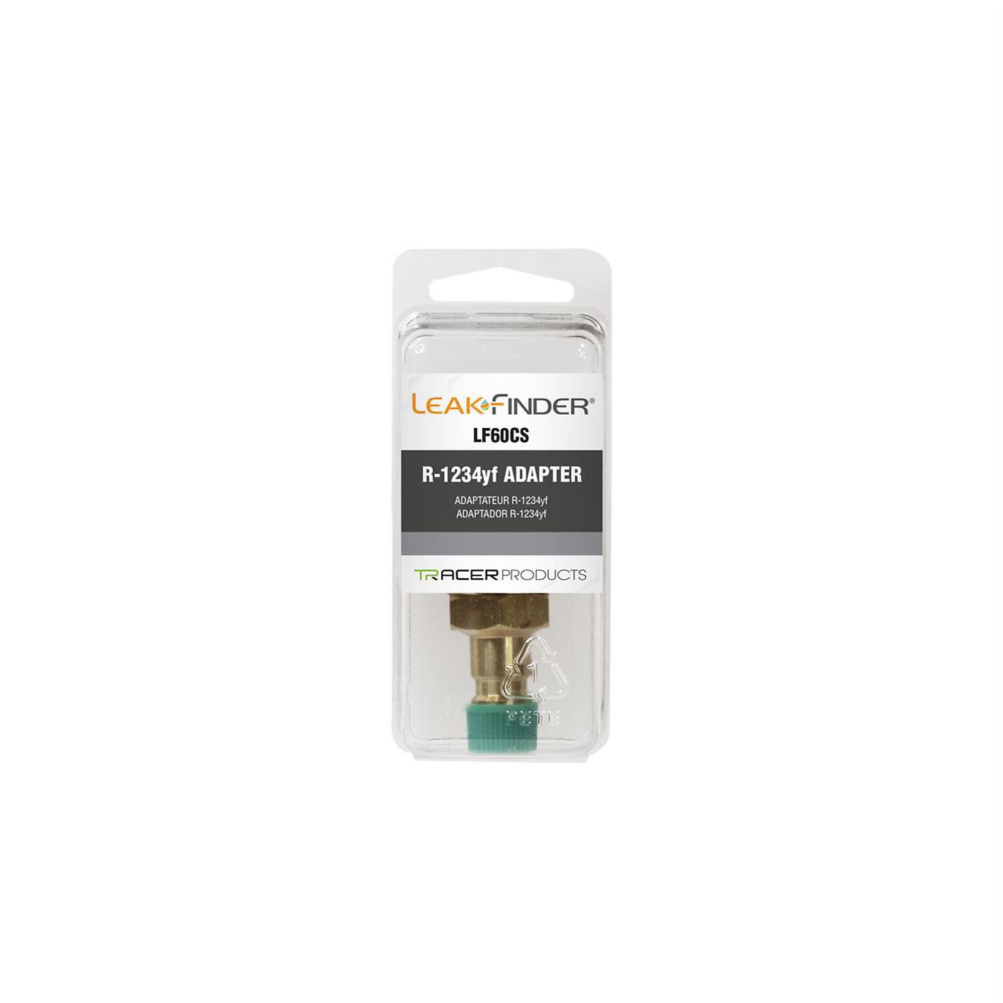 Tracer Products R-1234yf Adapter — Converts R-134a Hose, Works with Dye and Oil, Model# TRALF60CS